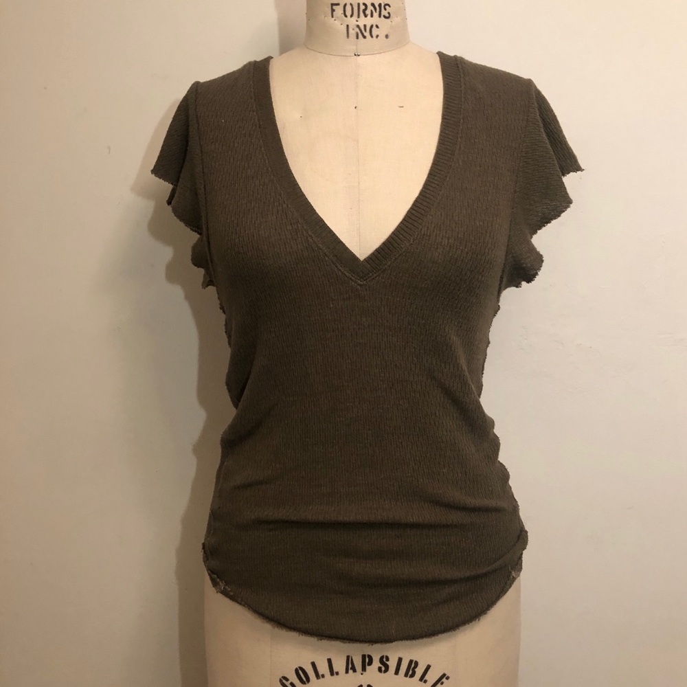 NWT Free People Flutter Sleeve Top